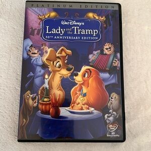 Disney Lady and The Tramp DVD 50th anniversary platinum edition